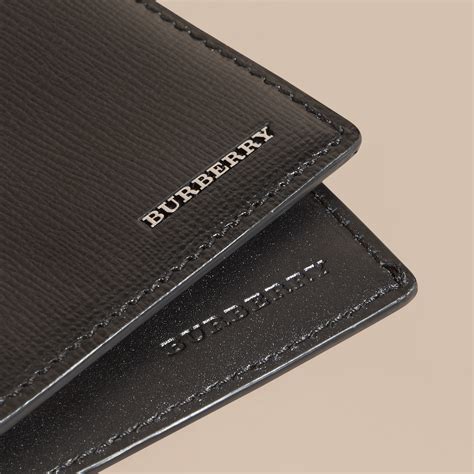 leather burberry|burberry leather bifold wallet.